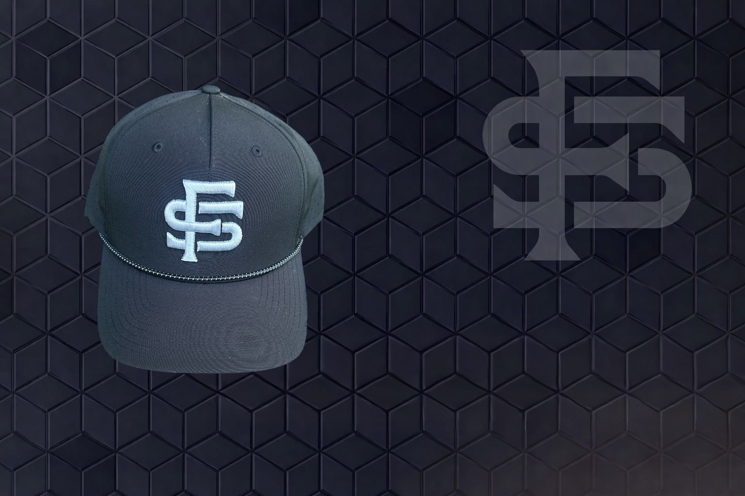 Black Rope Trucker Hat